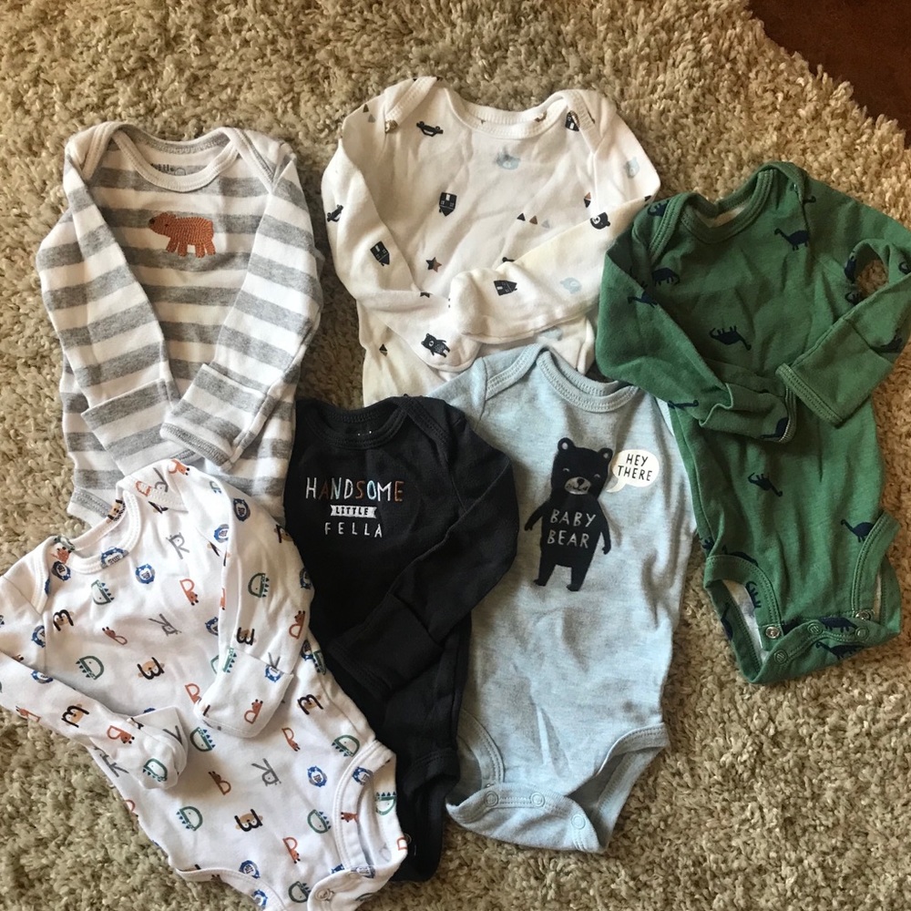 Boys newborn onesies bundle